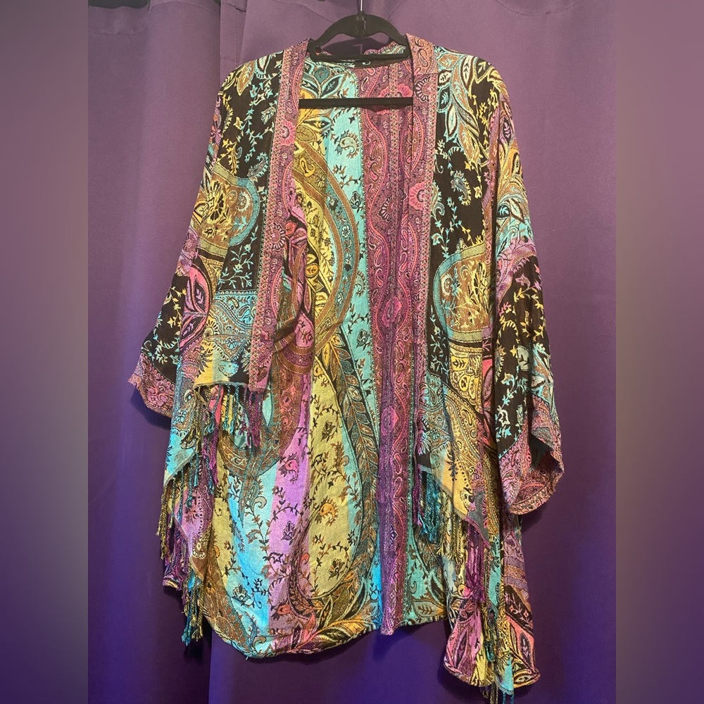 Colorful Paisley Kimono